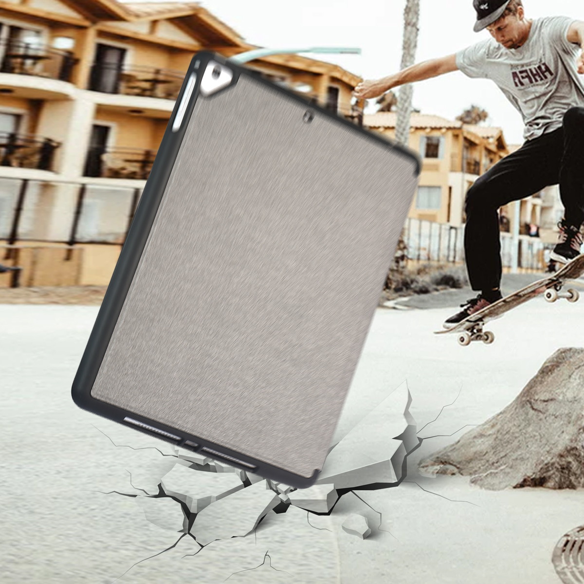 iPad ipad Mini 4/5 2019/2015 Case with Pencil Holder,Trifold Stand Smart Case with Soft TPU Back,Auto Wake/Sleep